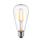 LEDbulb E27 ST64 Edison filament Claire 4W - 827 | Remplacement 40W