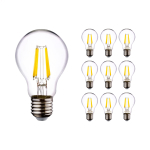 Lot 10x LED E27 Poire Filament Claire 7W 806lm - 822-827 Dim To Warm | Dimmable - Remplacement 60W Lot 10x LED E27 Poire Filament Claire 7W 806lm - 822-827 Dim To Warm | Dimmable - Remplacement 60W