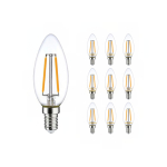Lot 10x LED E14 Bougie Filament Claire 2.5W 250lm - 827 | Remplacement 25W Lot 10x LED E14 Bougie Filament Claire 2.5W 250lm - 827 | Remplacement 25W