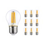 Lot 10x LED E27 Boule Filament Claire 4.5W 470lm - 927  | Meilleur Rendu De Couleur - Remplacement 40W Lot 10x LED E27 Boule Filament Claire 4.5W 470lm - 927  | Meilleur Rendu De Couleur - Remplacement 40W