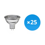 Lot 25x Spot LED GU5.3 MR16 7.5W 621lm 60D - 827  | Dimmable - Remplacement 50W Lot 25x Spot LED GU5.3 MR16 7.5W 621lm 60D - 827  | Dimmable - Remplacement 50W